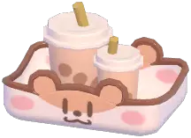 Hamsqueak Milk Tea Tray