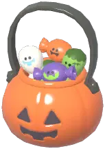 Grimkin Pumpkin Candy Basket