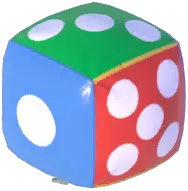 Inflatable Rainbow Dice