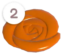 Rose Piano Key (D4)