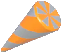 Large Orange Party Popper